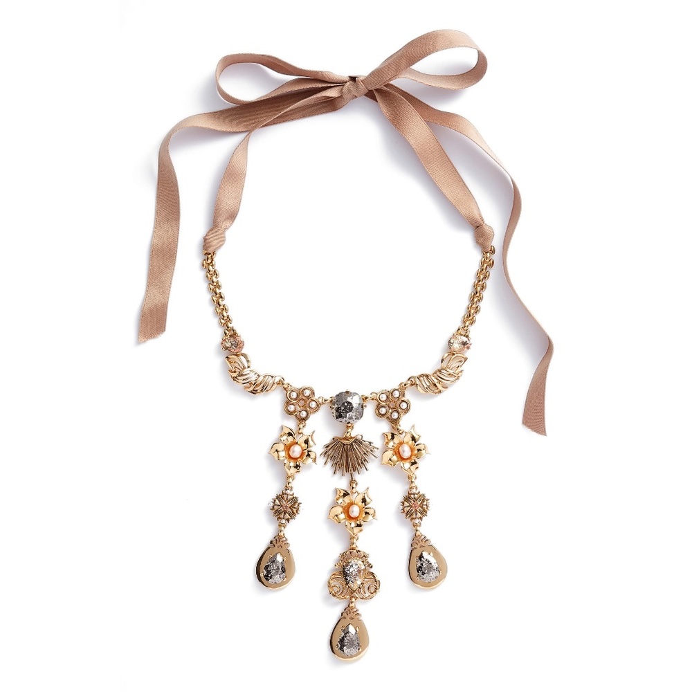 NWT - Badgley Mischka Gold Statement Necklace
